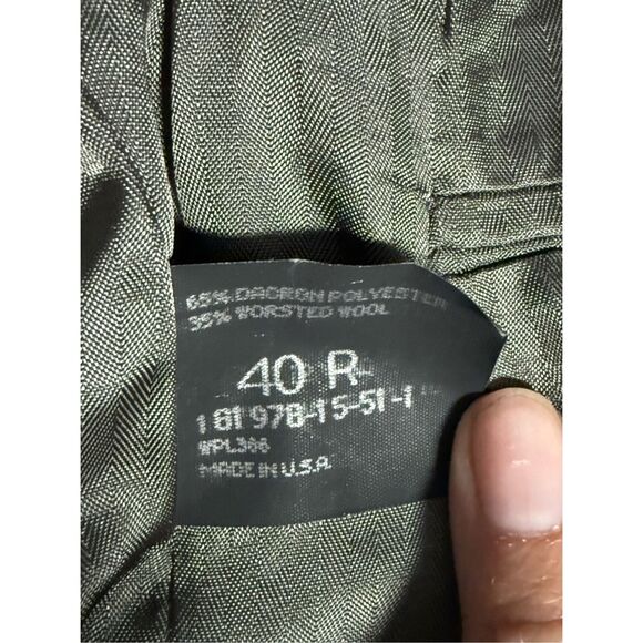 Vtg Haggar Houndstooth Blazer Jacket Mens 40R Gray Wool Blend Eclectic Grandpa - Picture 7 of 14